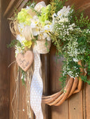 Guirlanda Coração c/ Placa "Bem-Vindos"