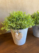 Vaso Cinza c/ Verdinho