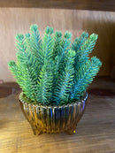 Vaso Âmbar c/ Verdinhos