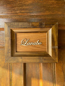 Quadro p/ Porta Lavabo - Amadeirado