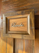 Quadro p/ Porta Lavabo - Amadeirado