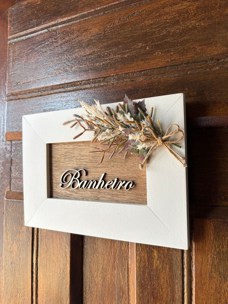 Quadro p/ Porta de Banheiro