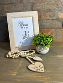 COMBO - Porta Retrato + Arranjo c/ Verdinhos + Colar Decorativo