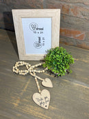 COMBO - Porta Retrato + Arranjo c/ Verdinhos + Colar Decorativo