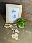 COMBO - Porta Retrato + Arranjo c/ Verdinhos + Colar Decorativo