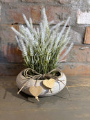 Vaso c/ Lavandas Brancas