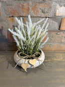 Vaso c/ Lavandas Brancas