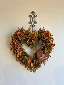 Guirlanda em Forma de Coração c/ Hortênsias