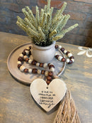 COMBO - Bandeja + Vaso c/ Arranjo + Colar Decorativo