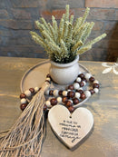 COMBO - Bandeja + Vaso c/ Arranjo + Colar Decorativo