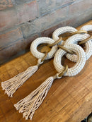 Colar de Crochê Bege