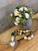 COMBO - Bandeja + Vaso c/ Arranjo + Colar Decorativo