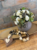 COMBO - Bandeja + Vaso c/ Arranjo + Colar Decorativo