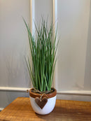 Vaso de Cerâmica c/ Capim