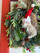 Enfeite Natalino - Janela Vintage c/ Mini Guirlanda