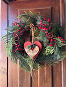 Guirlanda Feliz Natal c/ Pendente de Coração