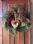 Guirlanda Feliz Natal c/ Pendente de Coração