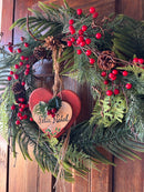 Guirlanda Feliz Natal c/ Pendente de Coração