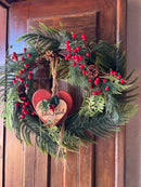 Guirlanda Feliz Natal c/ Pendente de Coração