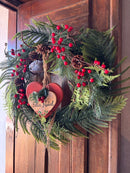 Guirlanda Feliz Natal c/ Pendente de Coração