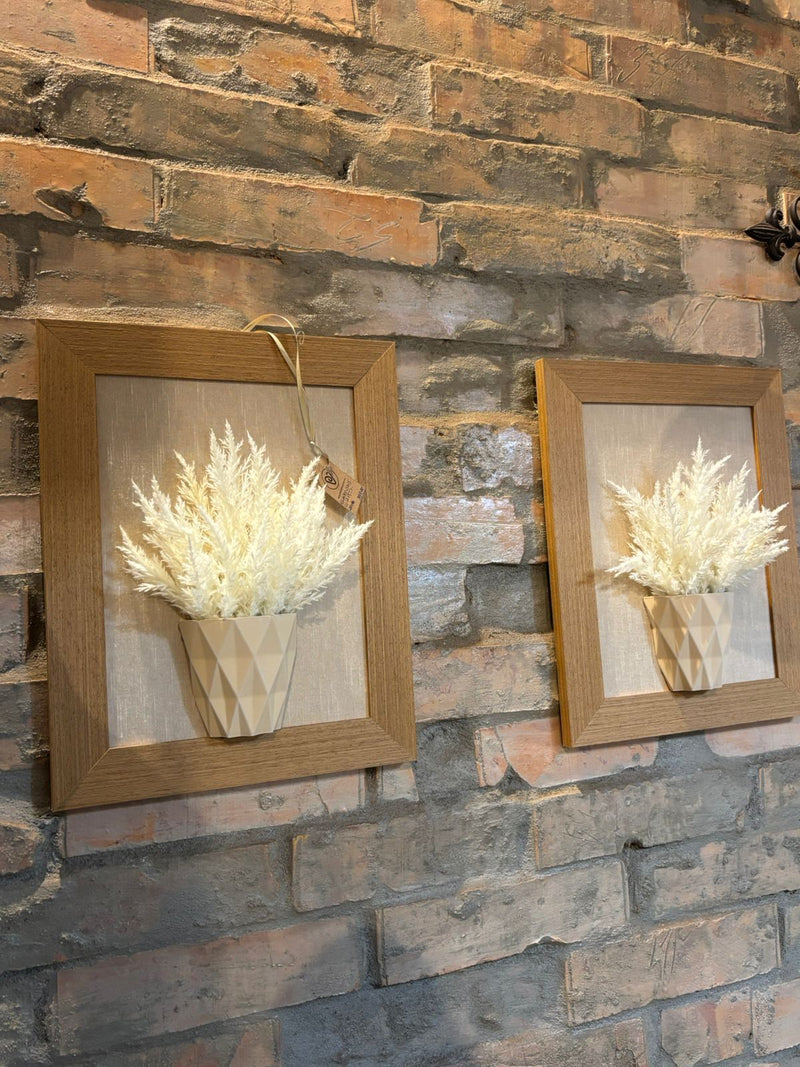 Conjunto de Quadros - Capim dos Pampas