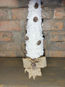 Enfeite Natalino - Mini Árvore Branca