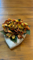 Vaso Coração c/ Hortênsias