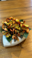 Vaso Coração c/ Hortênsias