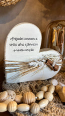 Coração em Madeira c/ Frase