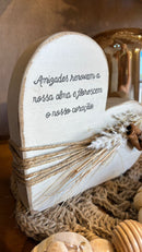 Coração em Madeira c/ Frase