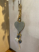 Penca de Corações Tons de Cinza