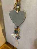 Penca de Corações Tons de Cinza